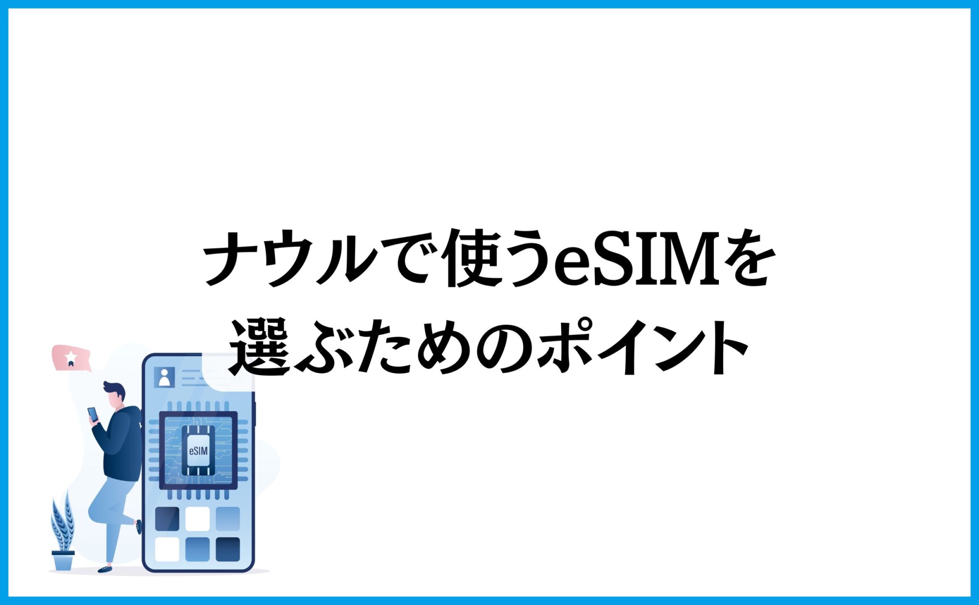 ナウルで使うeSIMを選ぶためのポイント