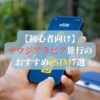 【初心者向け】サウジアラビア旅行のおすすめeSIM7選